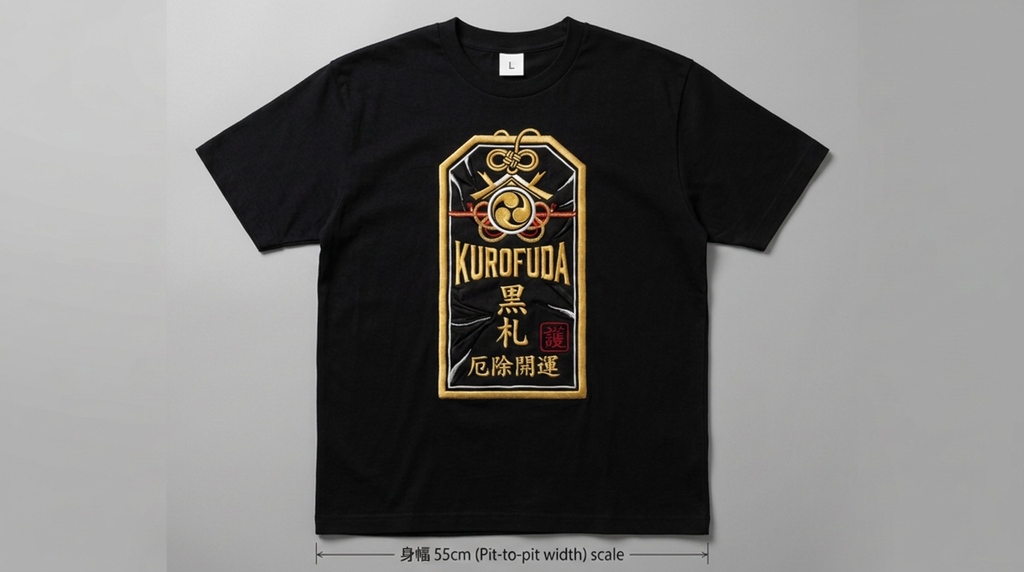 KUROFUDA Ofuda Talisman Embroidered Tee