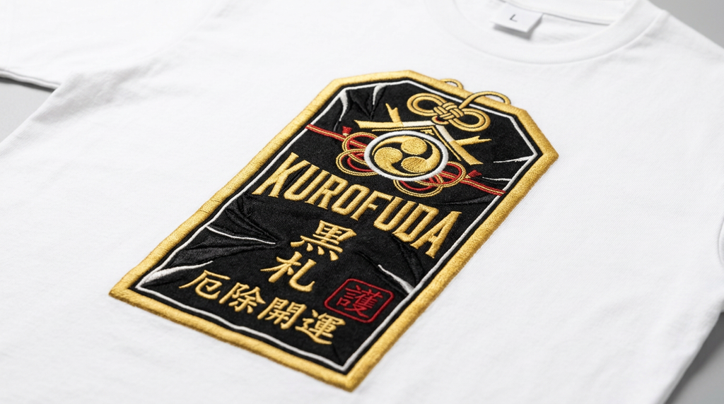 KUROFUDA Ofuda Talisman Embroidered Tee