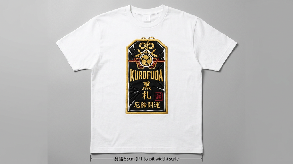KUROFUDA Ofuda Talisman Embroidered Tee