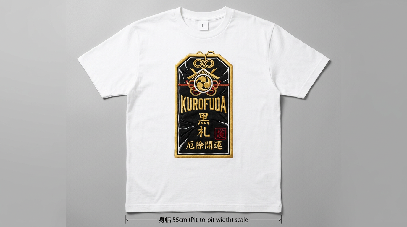 KUROFUDA Ofuda Talisman Embroidered Tee