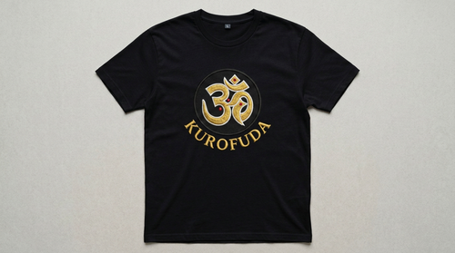 KUROFUDA Sacred Bonji Embroidered Tee